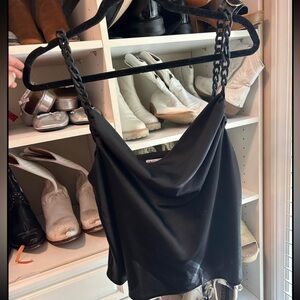 Zara slip shirt with chain straps